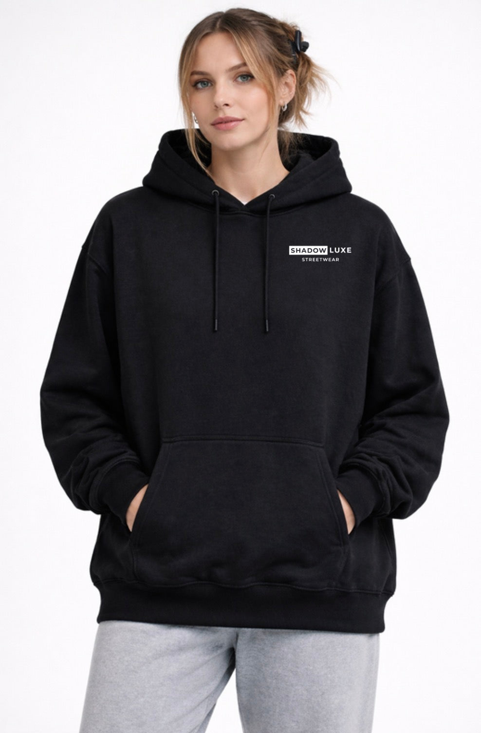 Hot Mess Hoodie – Oversized Black Back Print Hoodie