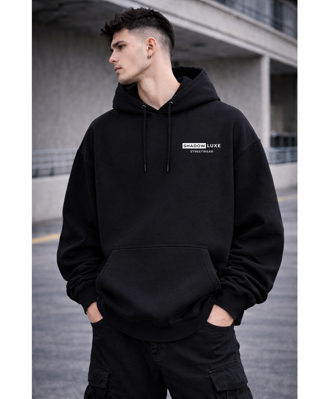 Shadowluxe Undercover Spider Oversized Hoodie – Black