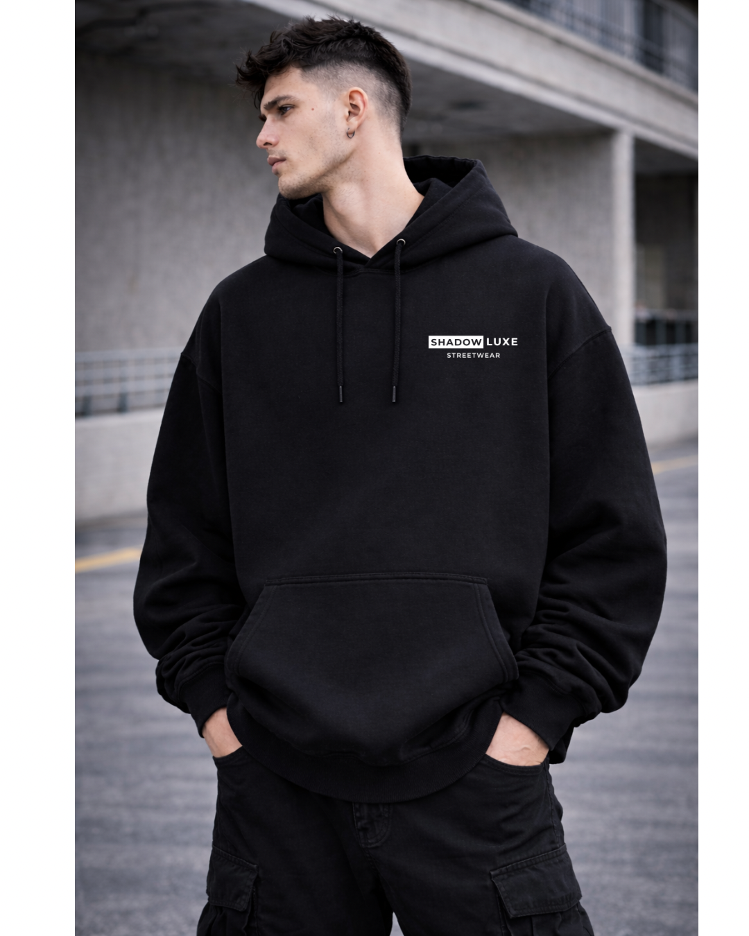 Shadowluxe Undercover Spider Oversized Hoodie – Black