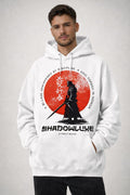 Shadowluxe Samurai Red Sun Oversized Hoodie -Streetwear